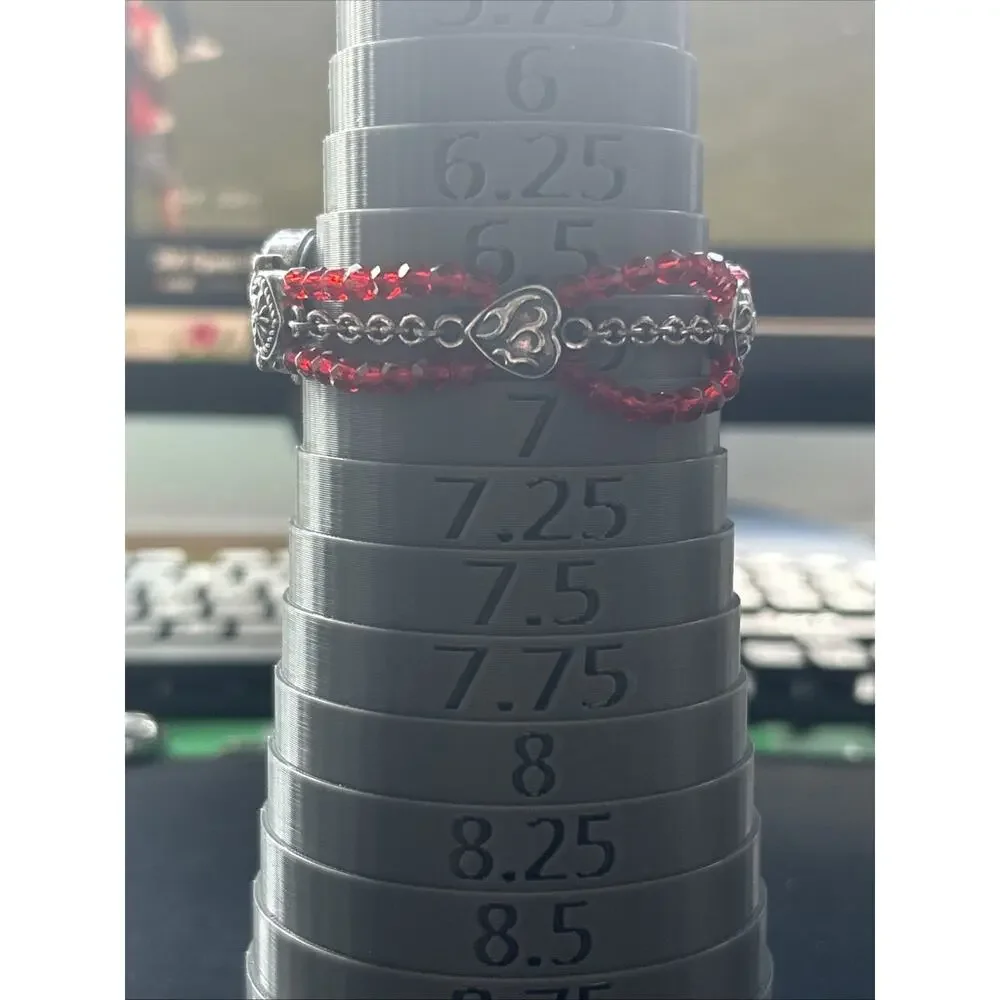 Kristine Silver Tone Red Get Band Women’s Quartz Watch